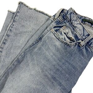 Wild Fable Low Rise Bootcut Jeans Light Wash Raw Hem‎ Size 2
